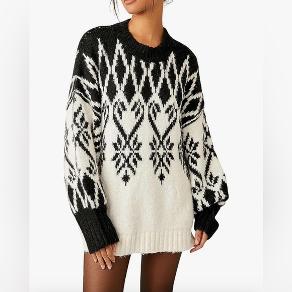Free people Fireside sweater tunic Large - Picture 1 of 6